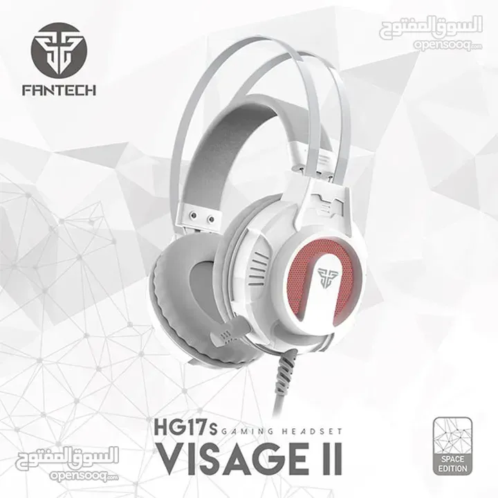 سماعات هيدسيت سلكي FANTECH HG17S VISAGE II WHITE WIRED HEADSET