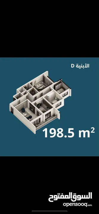 سقة مساحة 198 بمجمع منصور ستي