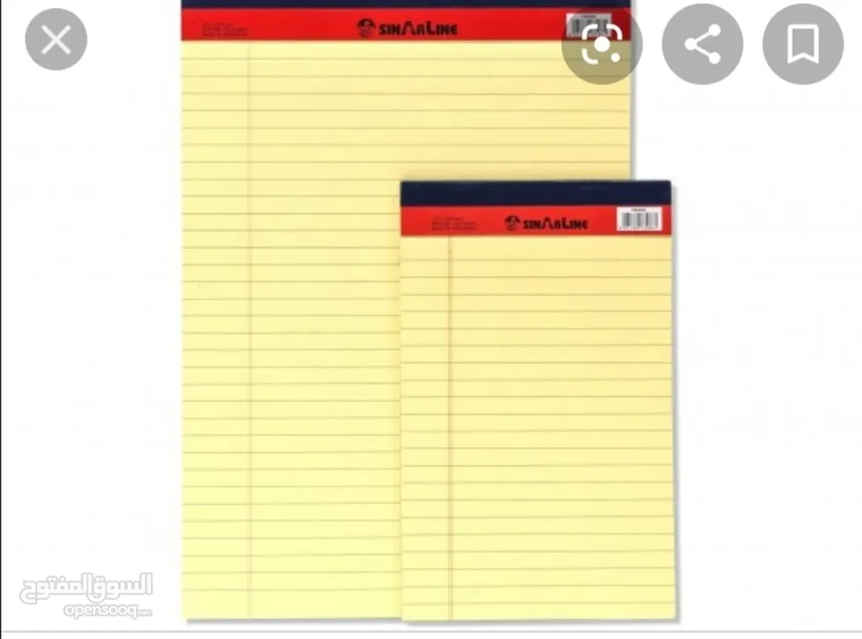 Notebook legal pad for school office company work