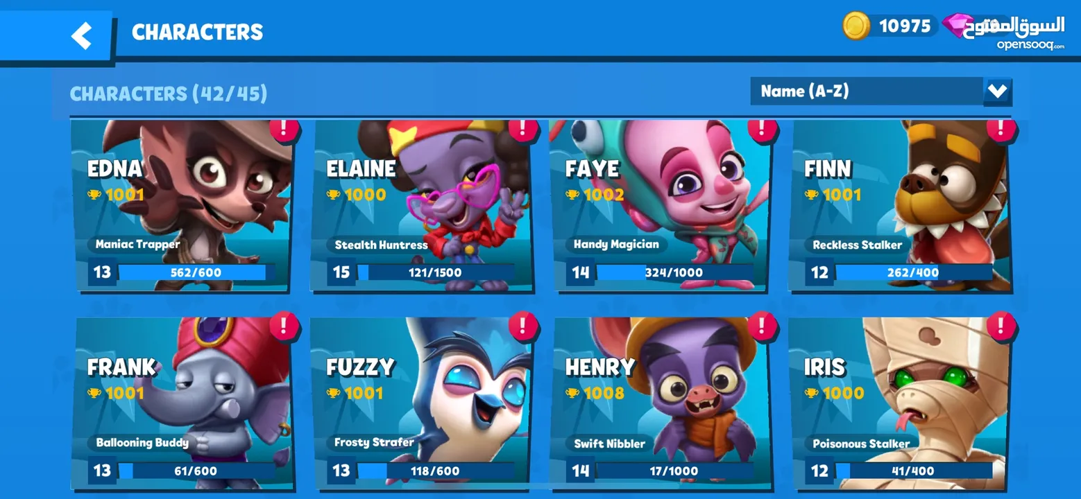 Zooba zoo battle royale account with almost all characters high level