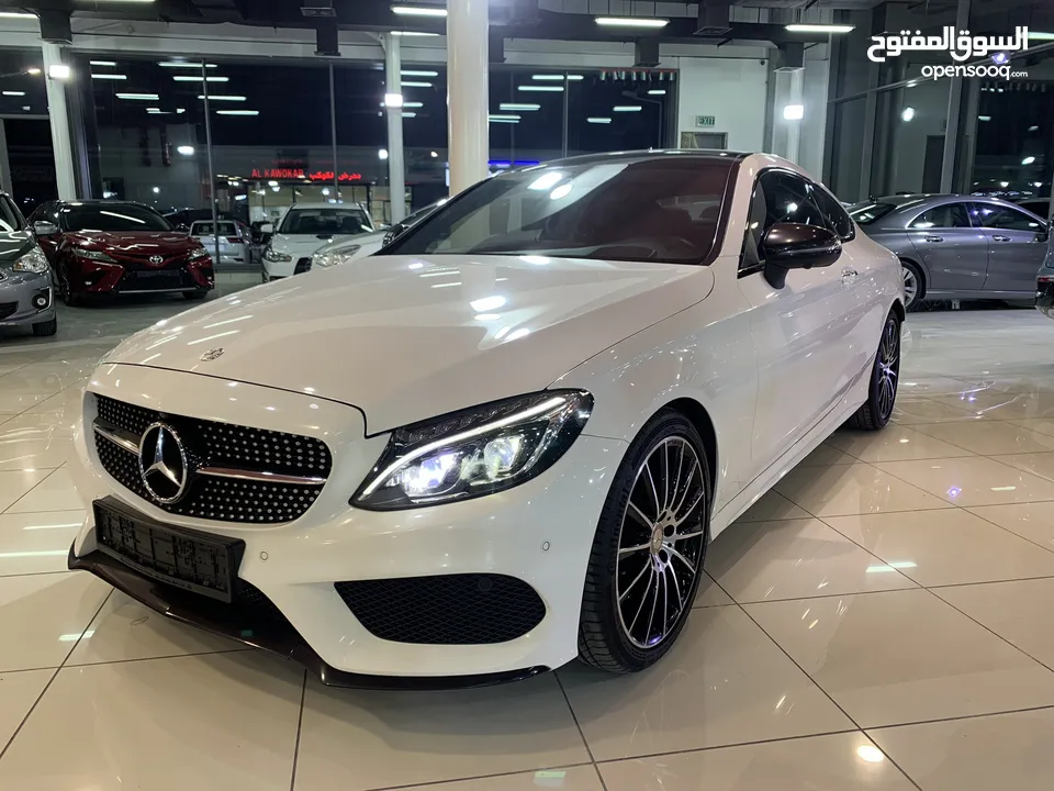 مرسيدس C300 Coupe  موديل 2017 خليجي فل اوبشن بحاله ممتازه