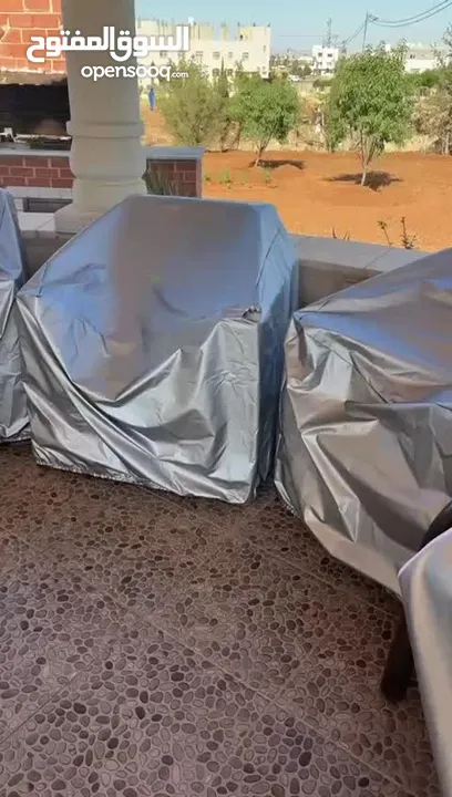 كفرات وتر بروف لحماية الرتان والمراجيح والكراسي وعش البلبل والجلسات الخارجية والباربيكيو