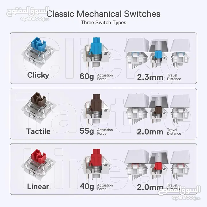 كيبورد ميكانيكي اصلي سلكي REDRAGON K630 DRAGONBORN USB WIRED KEYBOARD RED SWITCH 60%