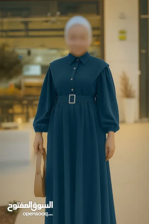 هالمـوديـل حكـايـة وروايـة....  فستـان كُـم بـف دبـل كلـوش فـري سـايـز