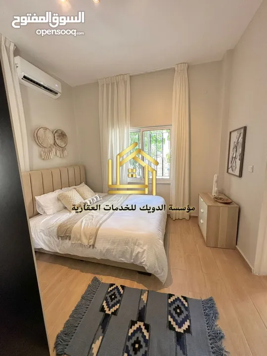 شقة مفروشة سوبر ديلوكس ارضية مع حديقة اعلان رقم (Q51)
