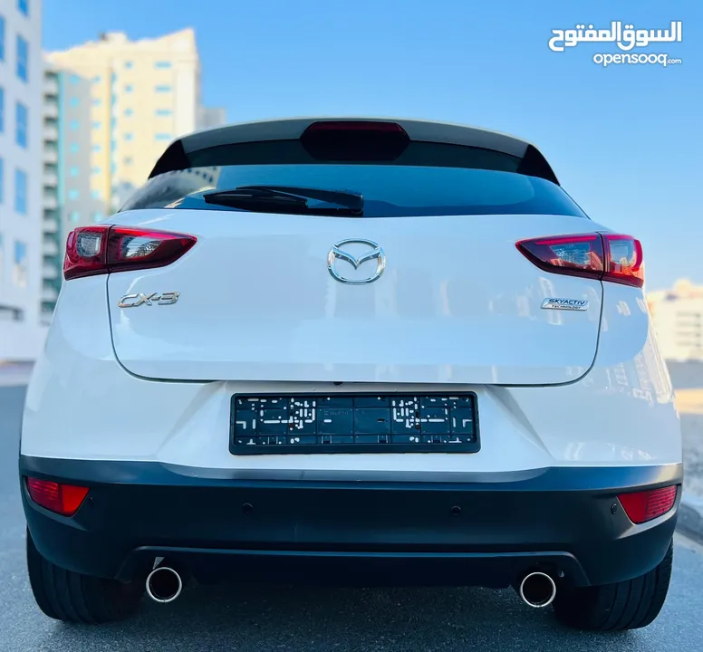 A Clean And Good Condition Mazda CX3 2018 White GCC