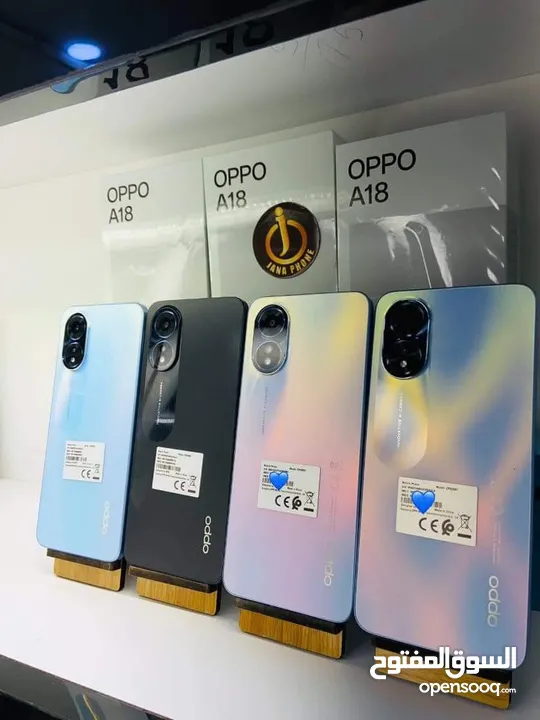 جديد oppo A18 رام 8 جيجا 128 مكفول سنة متوفر توصيل