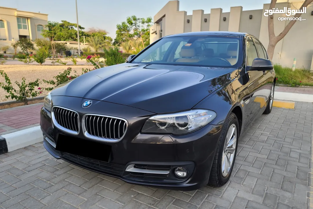 BMW 5 Series 2015, GCC Specs, Top Option, Single Owner, Accident free