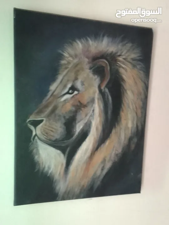 لوحات فنيه رسم ريشه اكراليك للبيع