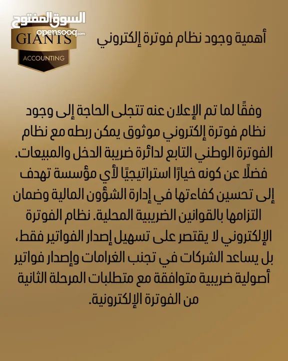 خدمات محاسبية وضريبية بدوام جزئي مع برنامج محاسبي مجاني متوافق مع نظام الفوترة الوطني