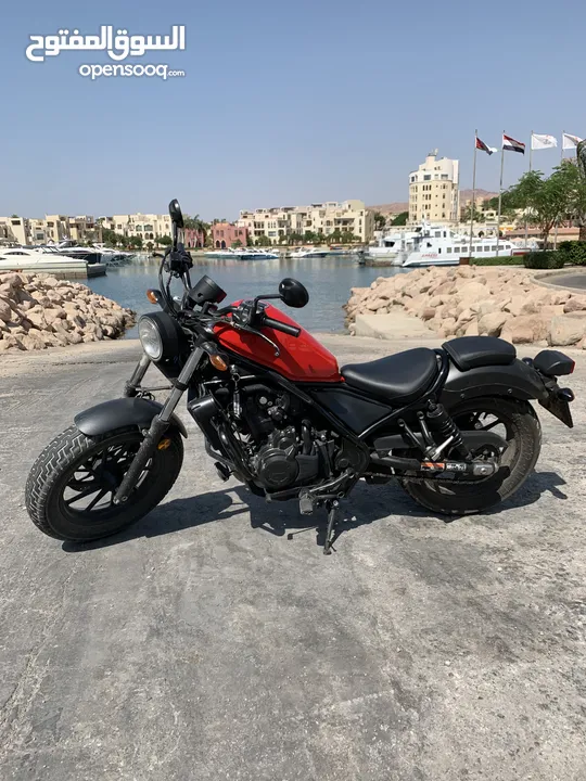 هوندا ريبل 500 cc  2019 ماشيه 23000 للبيع المستعجل بداعي السفر