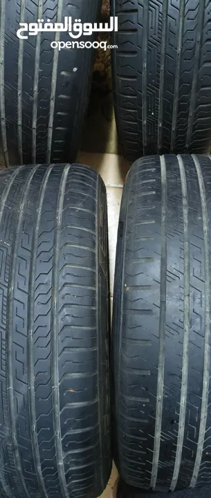 جنوط مرسيدس مع كوشوك نضيف جدا جدا استخدام شهر مع جنط سبير