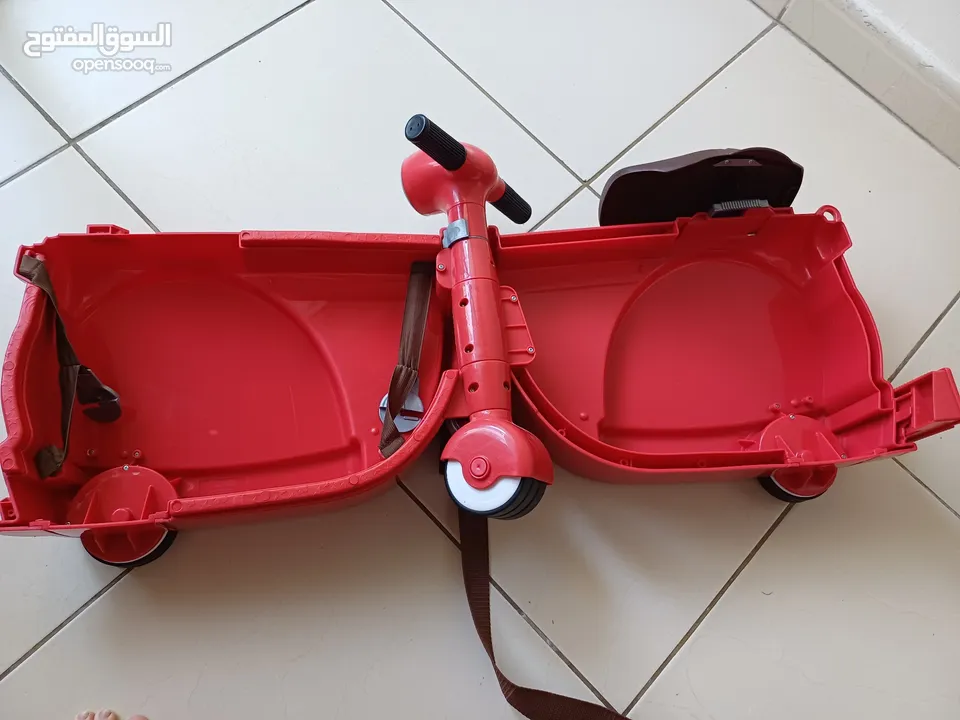 Scooter Luggage's Motorcycle Suitcase Ride And Baby Trunk Trolley Case