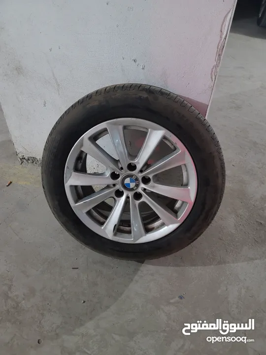 جنط bmw اصلي قياس 17 مع كاوشوك runflat  225 / 55