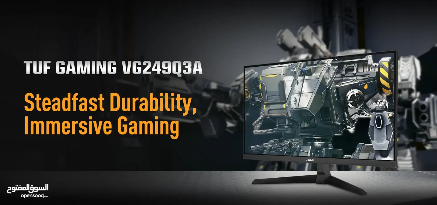 ASUS TUF Gaming VG249Q3A 24-inch Full HD 180Hz Fast IPS 1ms شاشة اسوس جيمنق  كفالة سنة