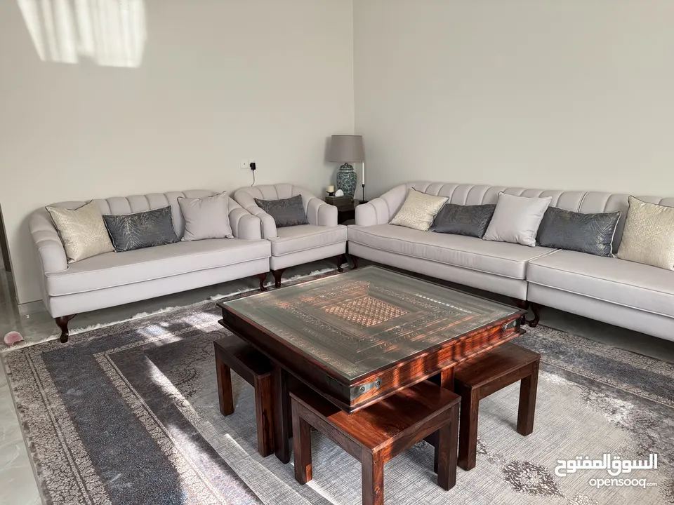 living room sofa set - طقم جلوس كنب