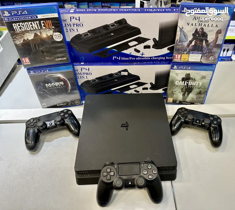 بلاستيشن 4 سليم مع كفاله PS4 Slim بافضل الاسعار