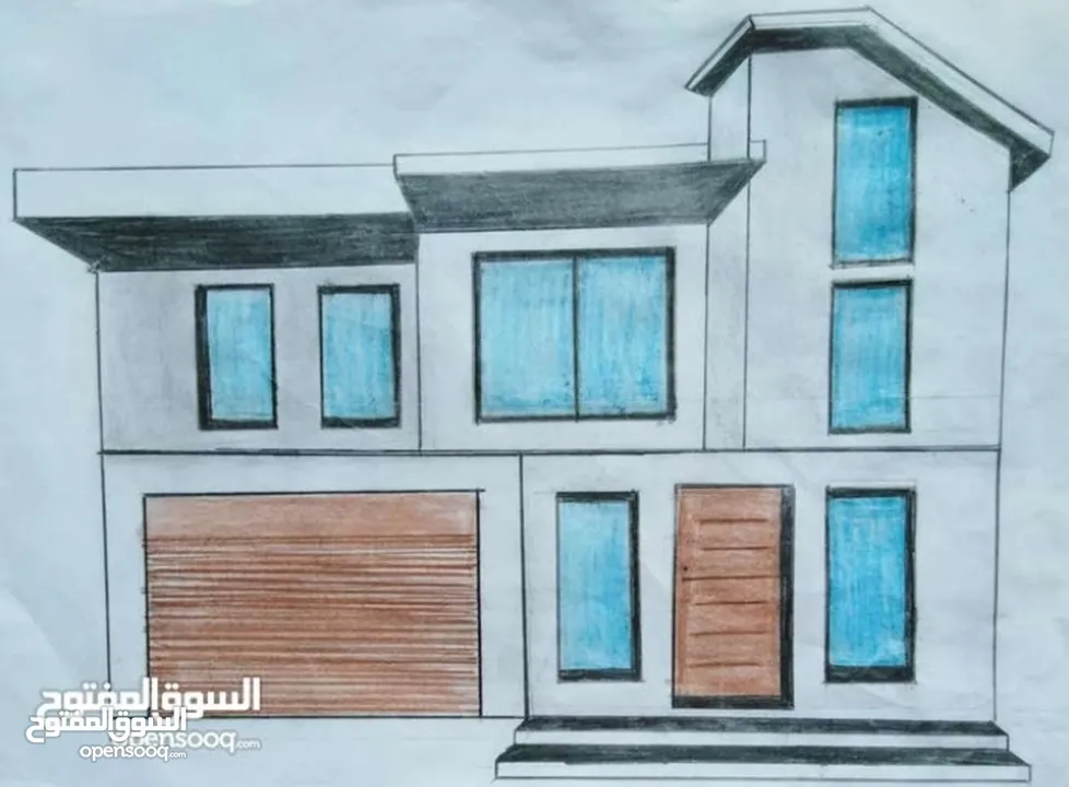 رسمات منازل ثلاثية الابعاد   مصممه بتقنيات حديثة وبسيطة البناء  لسنة 2025 للبيع