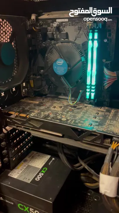 قطع كمبيوتر   CPU Core i5 9th Gen + Motherboard ASUS + HyperX Fury 8GB RGB x2