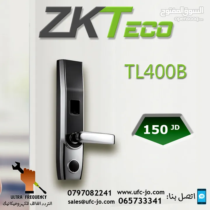 القفل الذكي Smart Lock نوع ZKTeco TL400B  مناسب لجميع الأبواب