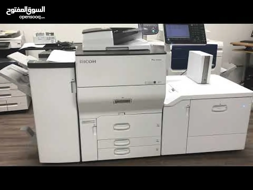 طابعة ريكو pro c 5100 s مع فايري و دك و فنشر و سكانر
