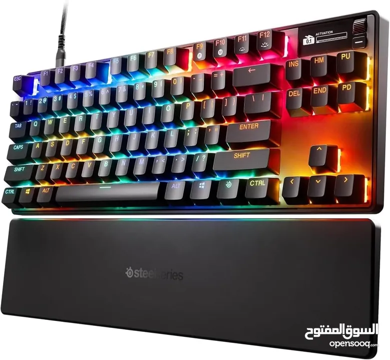 SteelSeries Apex Pro TKL Gen 3 HyperMagnetic افضل كيبورد في العالم من ستيل سيريس قابل لتعديل السرعة