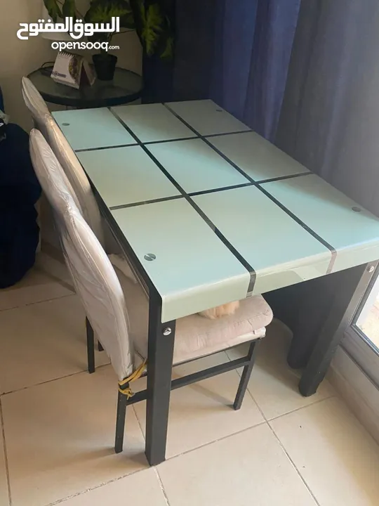 dining table with chairs