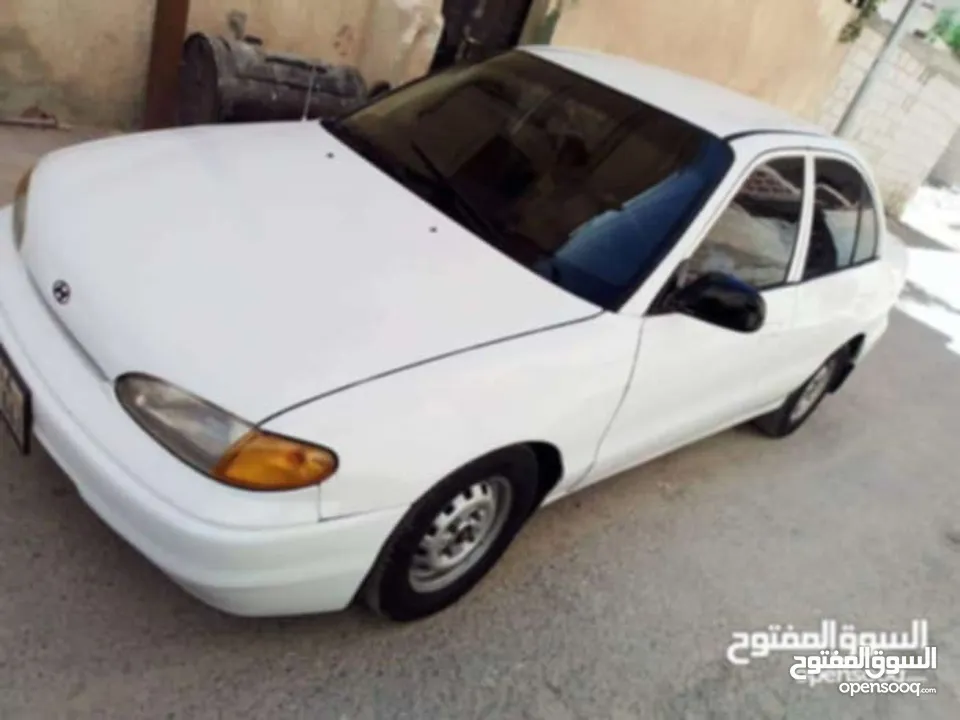 هونداي اكسنت بحالة الوكالة فحص خالي قص قلبان منتهي ترخيص من شهر 2