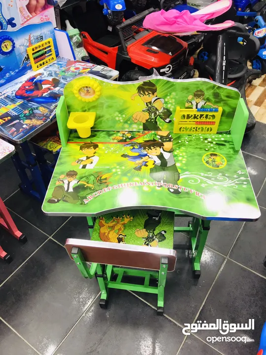 السعر 23 شامل التوصيل داخل عمان عرض خاص على مكتب الدراسة للاطفال مع مقعد فقط من island toys