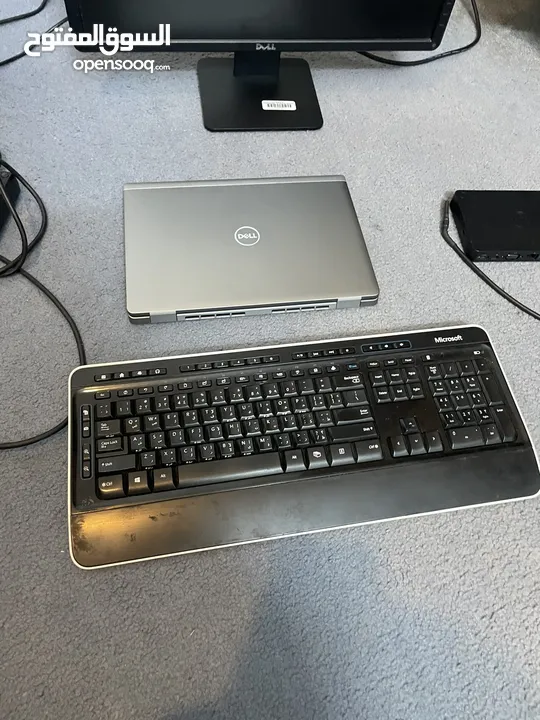 Dell Latitude 7340 with dock station and screen keyboard and mouse
