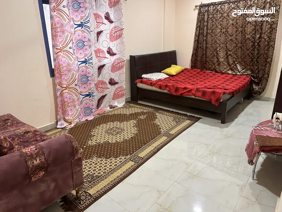 Big room with separate washroom for family