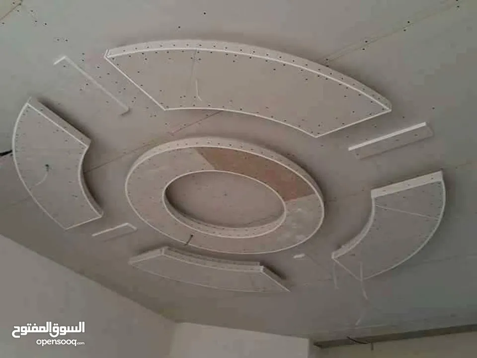 ديكورات جبس بورد ودهان وبديل خشب ورخام وشي بورد وكهربا