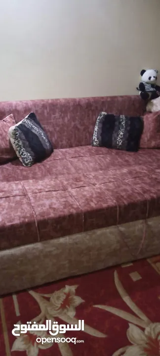 كنبة سرير و2 فوتية : Living Room Furniture Used : Alexandria Sidi Beshr  (209570972)