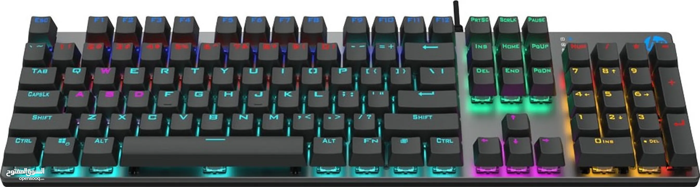 GK400F keyboard hp Mechanical Gaming كيبورد جيمنج من اتش بي مواصفات ممتازة مضيئ  