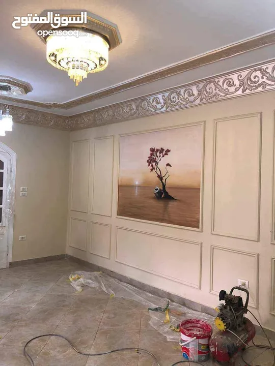 فاير بليس ورق جدران والشيبورد وبانوهات وجبسن بورد شلالات بارجولا نوافير بديل الرخام وبديل الخشب والق