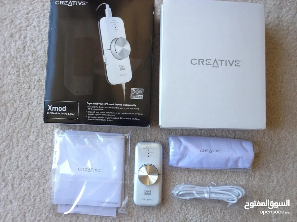 جهاز Creative Xmod هو:  معالج صوت خارجي (USB sound processor مدينة الزرقاء