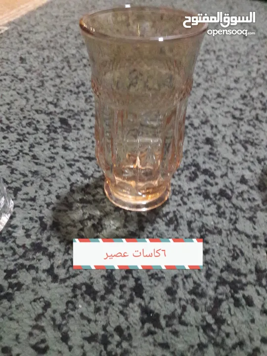 صحون كاسات فناجين قرفه شاف غلايه قهوه مع فنجانين فخار للبيع
