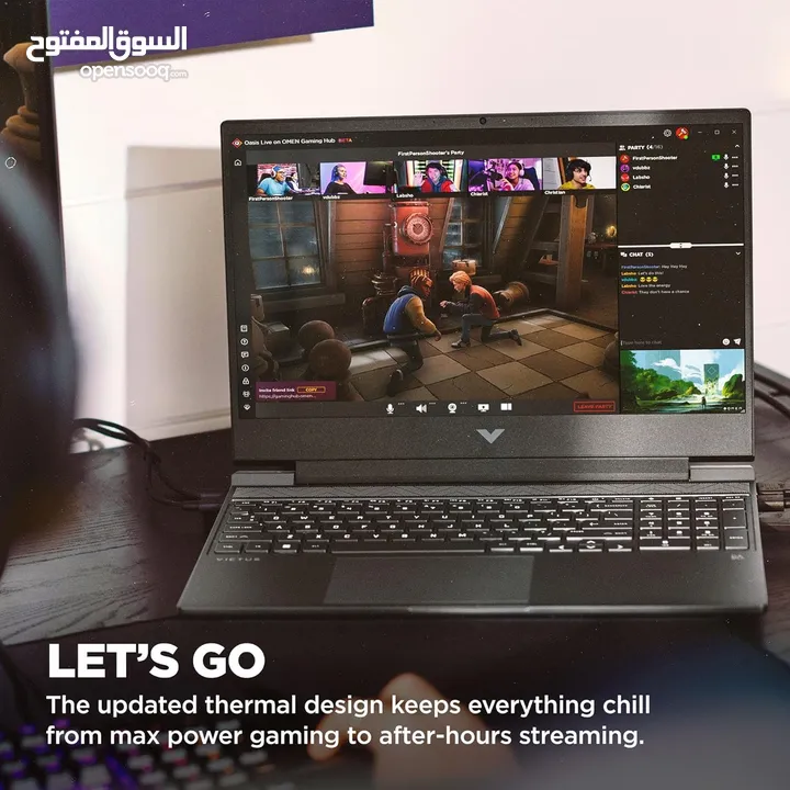 HP Victus Gaming Laptop, 15.6′′ FHD