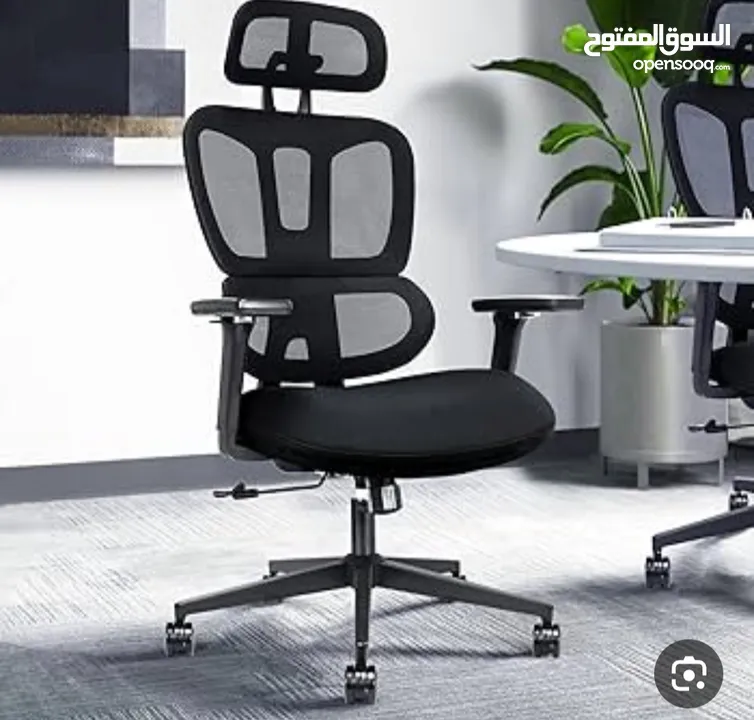 كرسي مكتب شبكي مع مسند رأس ثلاثي الأبعاد كرسي عالي الظهر مع مسند ذراع 8D للكمبيوتر بسعر حصري