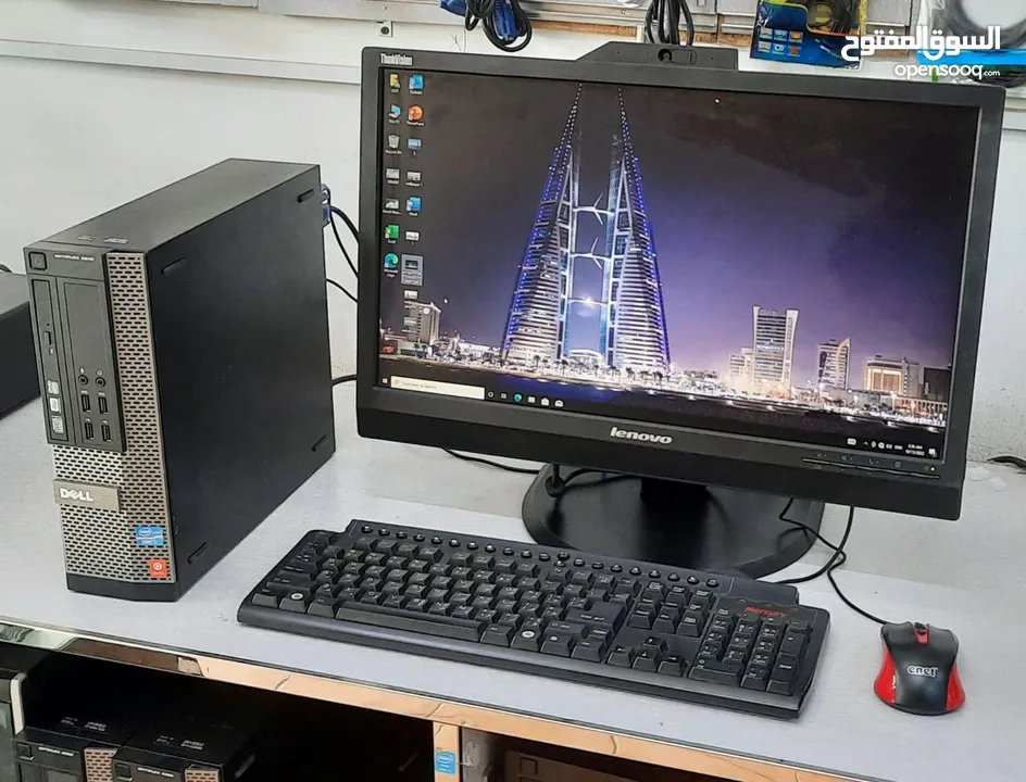 DELL i7 3.4Ghz PC 16 GB RAM 256GB SSD 22"FHD Monitor Built-in Camera, Speaker Fast Working