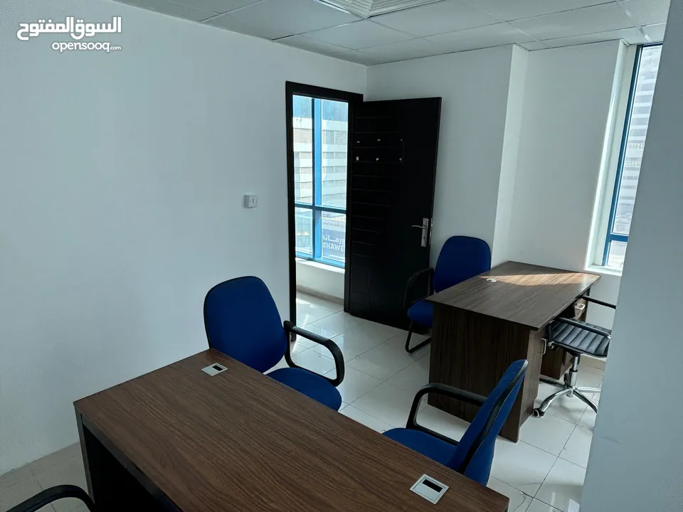 office for rent in sharjah مكاتب للايجار بالشارقة