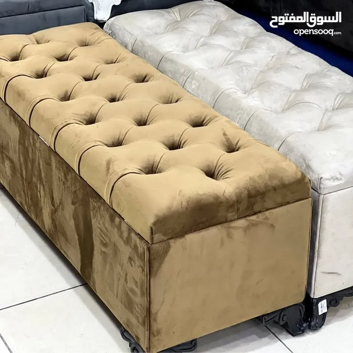 بفات الترند صندوق فتح وتسكير لإستخدامات عديدة الجلوس والديكور والتخزين بالحجمين كبير وصغير