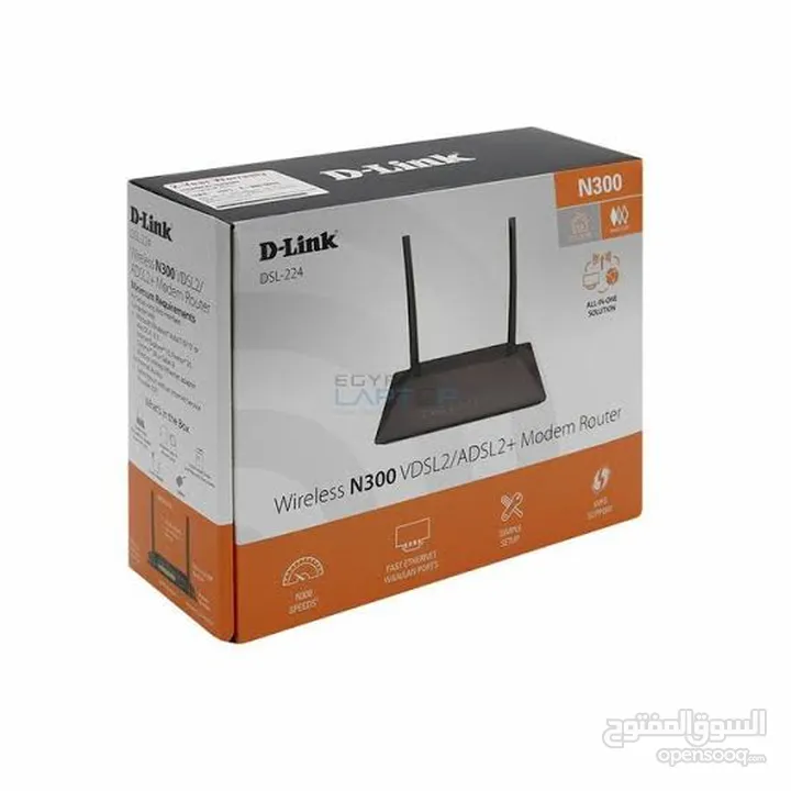 روتر D-link N300 جديد بالكرتونة وجميع احتاجاته