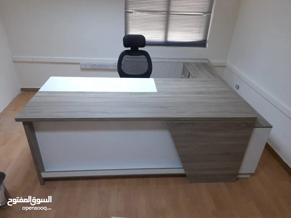 مكتب مدير بسعر المصنع شامل التوصيل والتركيب عمان زرقاء