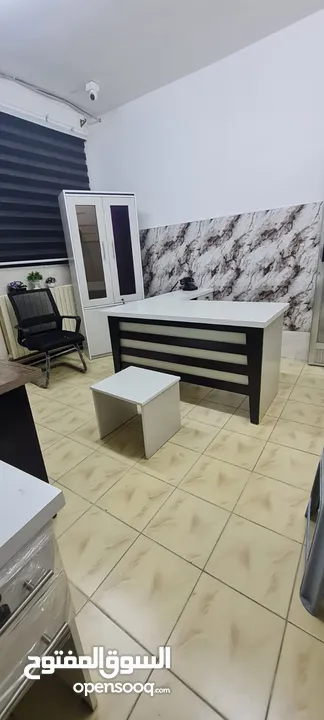 مكتب خشب لامينت 140*70 مع جانبية 80*40+طاولة وسط مع خزانة ملفات بسعر المصنع وأعلى كوالتي بالسوق
