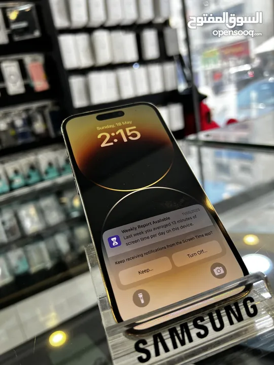 iPhone 14 Pro  1.02 Terabytes  بطارية 87%  الجهاز وكالة مش مفتوح ولا  مغير فيه اي اشي
