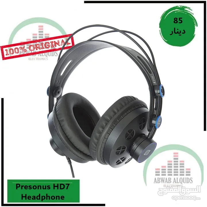 سماعة هدفون الرائعة بريسونس الاصلية PreSonus HD7 Professional Monitoring Headphones