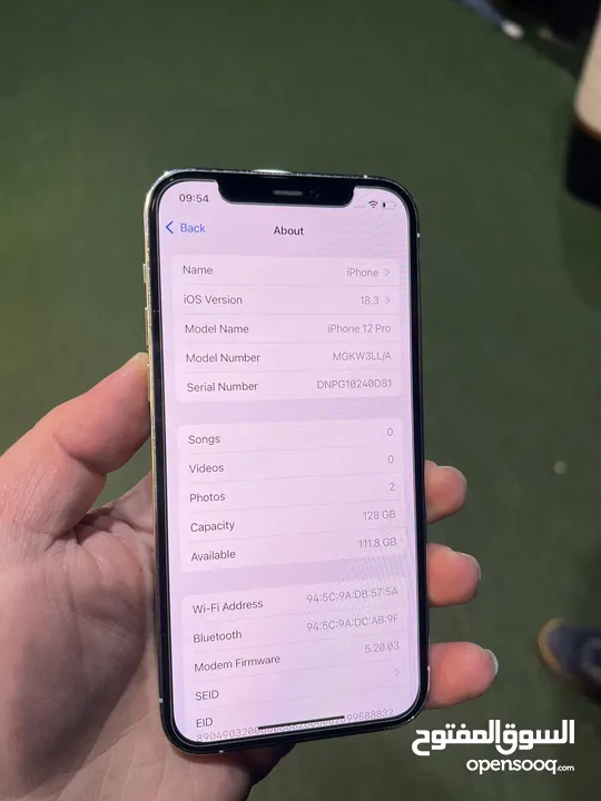 iPhone 12 Pro 128 GB لا مفتوح ولا مصلح