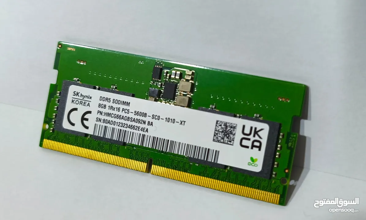 Ram laptop 8gb ddr5 5600MHZ /رام لابتوب 8 رام ddr5 5600MHZ