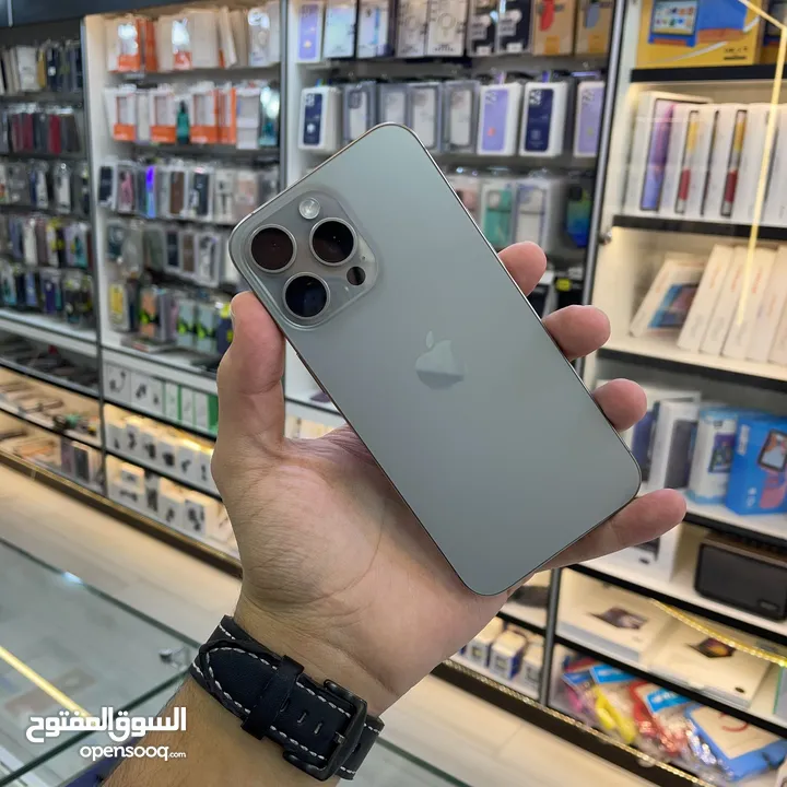 IPHONE 15 PRO MAX 512GB 97% مش مفتوح وكالة ولا خدش / ايفون 15 512 جيجا مستخدم مش مستعمل